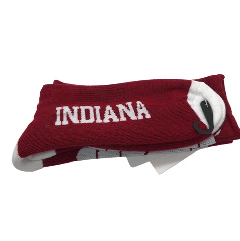Indiana University Hoosiers Unisex Crew Socks Men’s Socks Women’s Collegiate Cover