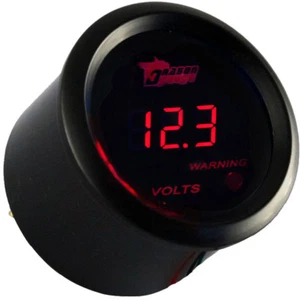 52mm Auto KFZ Digital LED Voltmeter Rot LED Anzeige Instrument Zusatz Instrument - Picture 1 of 5