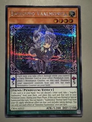 YUGIOH DIMONNO VAALMONICA ASIA ENGLISH EDITION CR04-AES12 SECRET RARE (1ST RUN) - Image 1 of 3