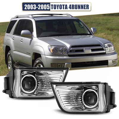 Fog Lights for 2003-2005 Toyota 4Runner Clear Projector Driving Lamps Bulbs Pair - Image 1 of 4
