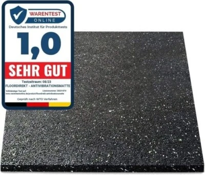 REGUPOL Antivibrationsmatte 60x60cm für Waschmaschine Trockner etc. in 4 Stärken - Bild 1 von 4