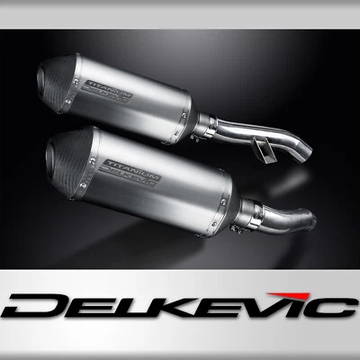 Yamaha FJR1300 06-24 Delkevic Slip On 10" Titanium X-Oval Muffler Exhaust Kit - Image 1 of 4