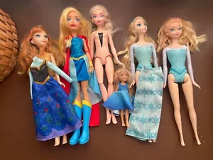 Barbie Elsa Anna Chelsea Superhero Lot - Picture 1 of 7