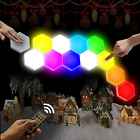 Hexagonal Wall Light Modular Touch Sensitive Lights Creative Geometry A...