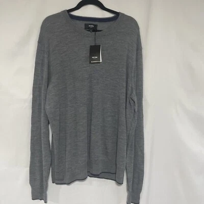 $128 Jack Spade Men’s Refined 100% Wool Crew Neck Sweater Heather Grey XXL - Image 1 of 4