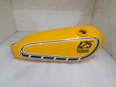 Yamaha Yz125 Yz 125 1976 Yellow Painted Steel Petrol Fuel Gas Tank |Fit For - Image 1 of 4