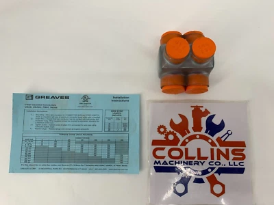 Greaves USAD-250-2C 250MCM-6AWG Wire Connector 600V Two-Side Wire Entry 2-Port - Image 1 of 4