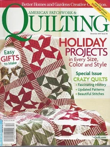 American Patchwork & Quilting Magazine - December 2007 - Holiday - Crazy Quilts - Picture 1 of 3