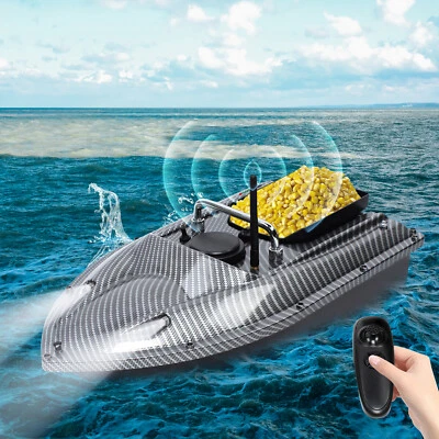 NEU Futterboot mit K derboot Baitboat Fischerk der Boot + Fernsteuerung 500m - Bild 1 von 4