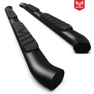 3.5" Oval Nerf Bar Side Steps for 2015-2025 Chevy Colorado GMC Canyon Crew Cab - Picture 1 of 5