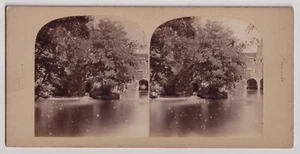 STEREO Maris - Toulouse - Moulin de Bazacle - Vintage albumen print c.1860 - Bild 1 von 1