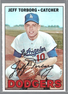 Jeff Torborg Los Angeles Dodgers 1967 Topps Baseball Card #398 (SET BREAK) A