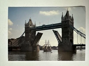 JUDGES LTD POSTCARD A three masted barque "Marques" sailing under Tower Bridge - Picture 1 of 3