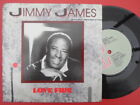 Jimmy James Love Fire 7" Epic ERC110 EX/EX  1984 picture sleeve, Love Fire/Love