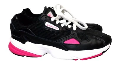 Adidas Originales Falcon Zapatos para Correr Negro Rosa EE5123 Para Mujer Talla 8 Usados en Excelente Condición Foto 1 de 4