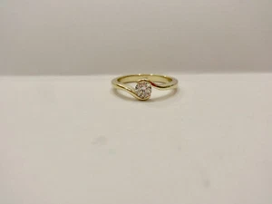 Handarbeit, Geschwungener Designerring  0,31 carat BRILLANT Größen 52.53 54 55 - Picture 1 of 8