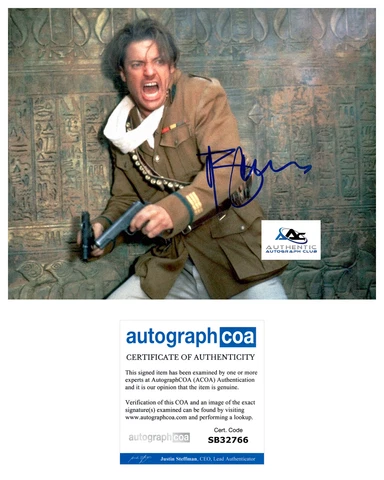 BRENDAN FRASER AUTOGRAPH SIGNED 8x10 PHOTO THE MUMMY ACOA Cover