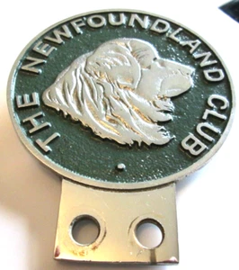 NEWFOUNDLAND DOG CLUB - GENUINE GRILL BAR BADGE - A REAL RARITY - Imagen 1 de 4