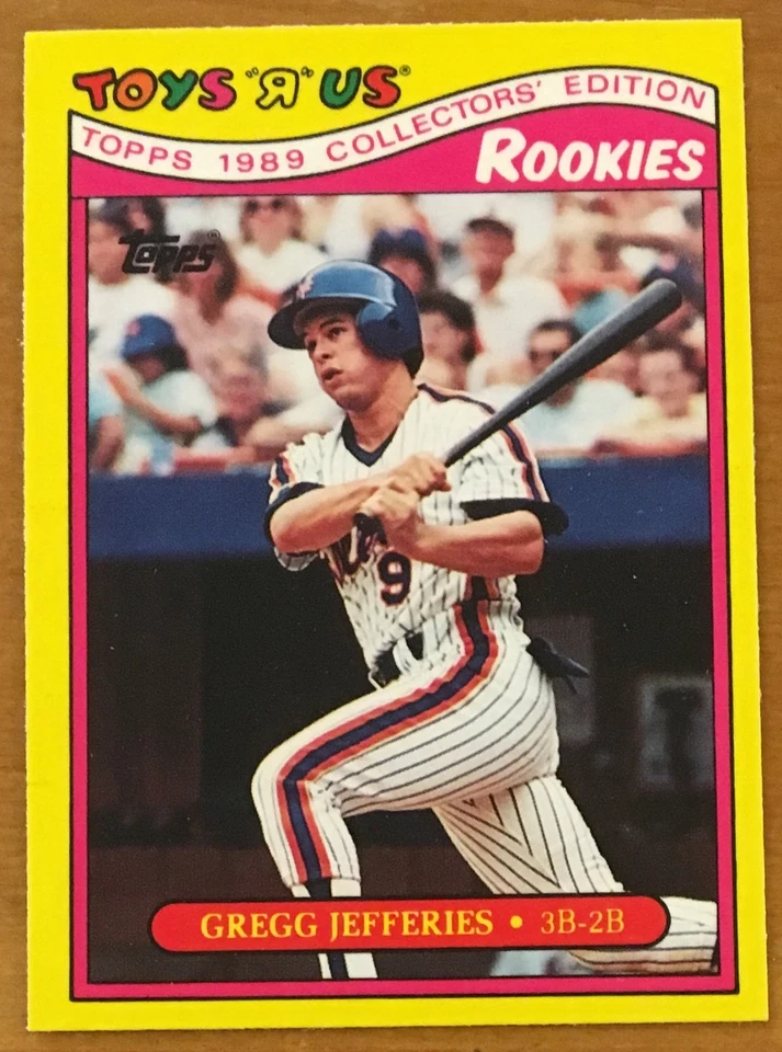 GREGG JEFFERIES, 1989 TOPPS {"TOYS "R" US} ROOKIE CARD IN EXCELLENT CONDITION ! - Image 1 of 1