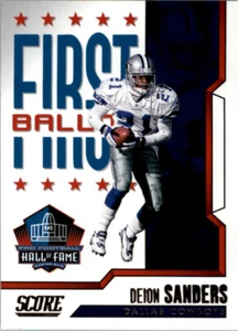 2023 Score First Ballot #4 Deion Sanders Dallas Cowboys HOF - Picture 1 of 2