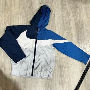 Nike Blue Gray Wind Breaker Size 6 - Picture 1 of 5
