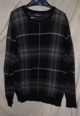 Barbour Mens Plaid Pullover Tartan Jaquard Crew Sweater XXL - Image 1 of 3