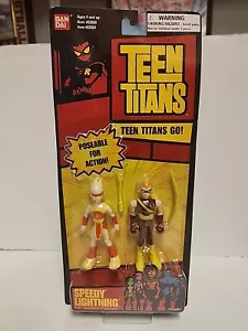 Teen Titans Go! Speedy & Lightning 3.5" Poseable Figures Bow Arrow Bandai - Picture 1 of 14
