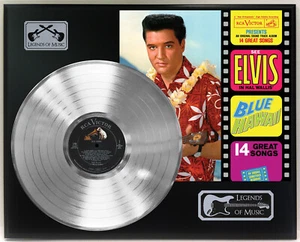 Elvis Presley - blau hawaii silber LP Schallplattendisplay - Bild 1 von 3