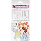 Art Impressions Girlfriends Cling Rubber Stamps 10"X4.5"-Picture Perfect Set