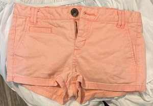 Express  Shorts ~ Womens Sz 0 ~ Peach Shorts - Picture 1 of 8