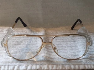 Gafas de seguridad vintage SA Bouton #2200 Z87 aviador doradas 5,75 nuevas en caja nuevas - Imagen 1 de 8