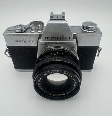 Cámara Minolta SRT 100 35mm con lente ROKKOR-X 50mm F2 Foto 1 de 4