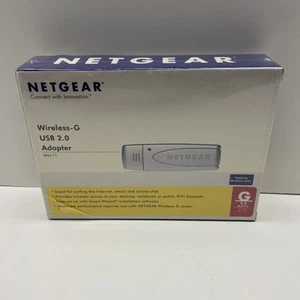 NETGEAR WIRELESS-G USB 2.0 ADAPTER WG111 G 54 MBPS 2.4 GHZ - New - Sealed - - Picture 1 of 8