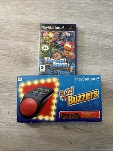 Sony Playstation 2 Buzz Controllers (brand New) with 1 Game - Picture 1 of 4