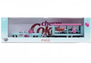 M2 MACHINES ‘73 CHEVY CHEYENNE SUPER 30 DUALLY & 85 CHEVY CAMARO IROC-Z HAULERS - Picture 1 of 3
