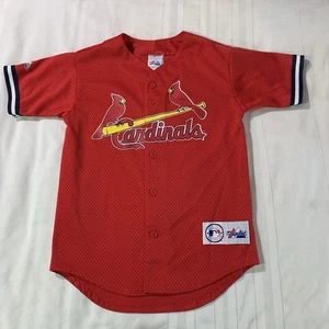 Mark McGwire #25 St. Louis Cardinals Jersey YOUTH Medium Majestic Baseball Red - Picture 1 of 14