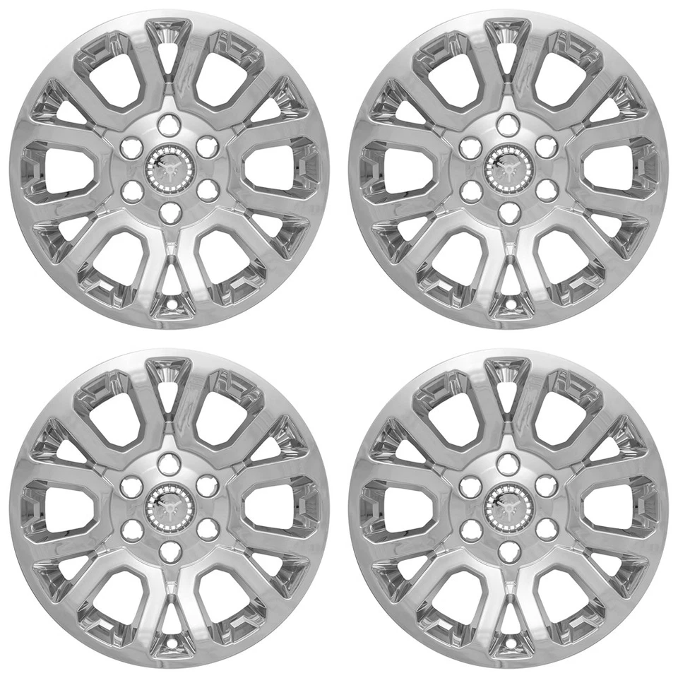 4 хромированных колпака ступицы колеса 18 дюймов для легкосплавного обода GMC SIERRA 1500 YUKON 2014-19 годов выпуска - Изображение 1 из 4