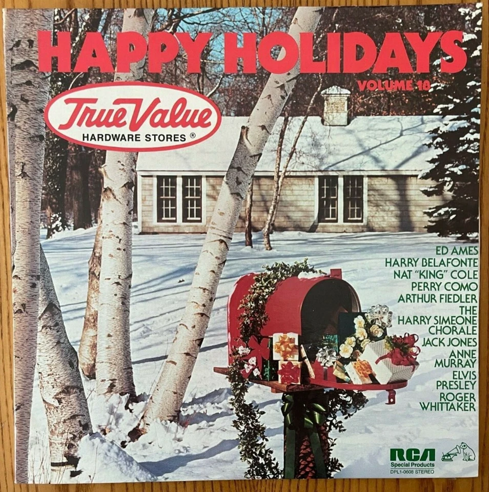 Happy Holidays 18 -vintage EX CHRISTMAS vinyl LP - Elvis Presley - Jack Jones - Image 1 of 3