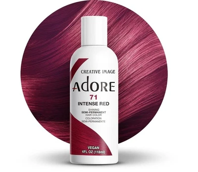 [3 Pack] Adore Semi Permanent Hair Dye Color 4oz [ 071 Intense Red ] - Image 1 of 4