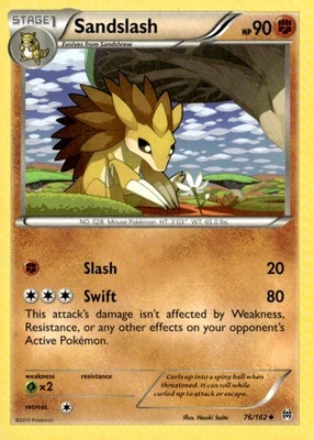 Sandslash Uncommon XY - BREAKthrough 76/162 Pokémon TCG - Image 1 of 2