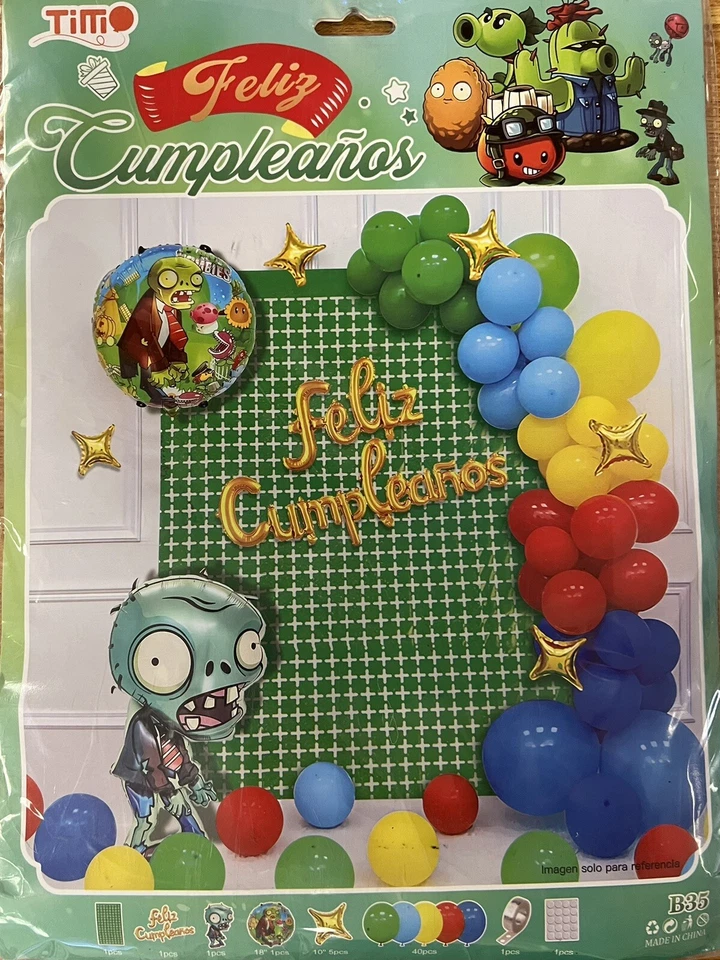 PLANTAS VS. ZOMBIES - JUEGO DE FIESTA TODO EN UNO / KIT CON TODO PARA TU FIESTA Foto 1 de 1