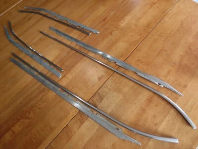 OLDSMOBILE DELTA 88 98 UPPER DOOR BELT WINDOW REVEAL SIDE MOLDING SET LEFT RIGHT - Image 1 of 4