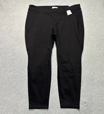 Pantalones de mezclilla Lane Bryant para mujer talla grande 24 negros corte exclusivo jegging tiro alto Foto 1 de 4