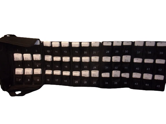 LOTE DE 45 tarjetas de respuesta de aula de profesor de punto de inflexión RF Clicker RCRF-01 Foto 1 de 4