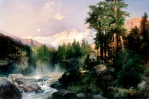 Impresión artística giclee The Three Tetons de Thomas Moran Western Museum envío gratis - Imagen 1 de 3