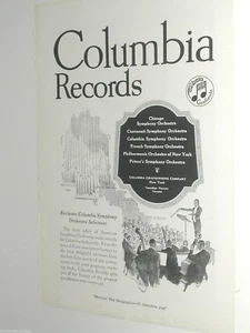 1920 Columbia Records advertisement records Grafonola Graphophone - Picture 1 of 3