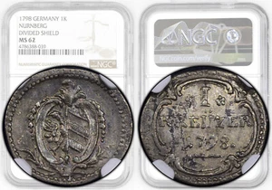 Germany, Nurnberg, Franz II, 1 Kreuzer 1798, Top Pop, NGC MS 62 - Picture 1 of 8