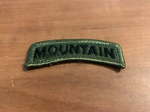 Vintage United States Army 10th Mountain Division Subdued Tab Patch - Picture 1 of 2