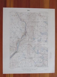 Saint Croix Dallas Minnesota 1945 Original Vintage USGS Topo Map - Picture 1 of 1