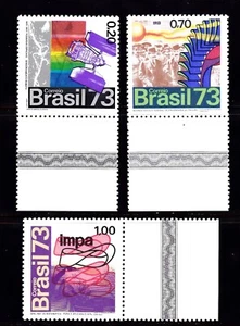 BRAZIL #1292-1294 MNH VARIOUS ANNIV. OF INSTITUTES OF EDUCATION - Picture 1 of 1